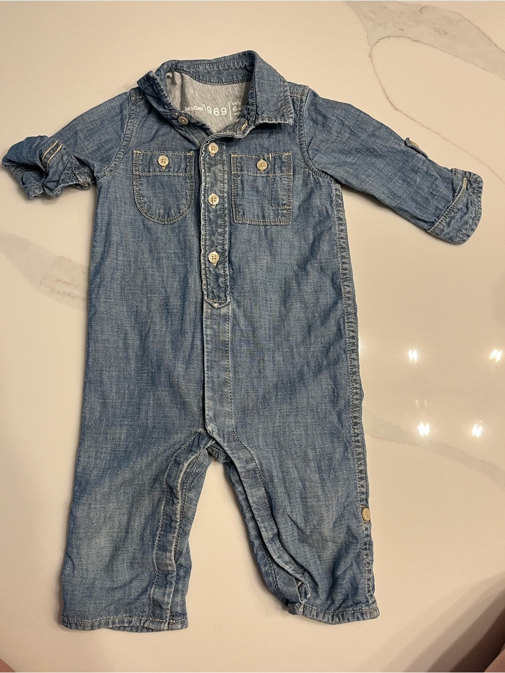 GAP Baby Demin Jumpsuit 6-12M